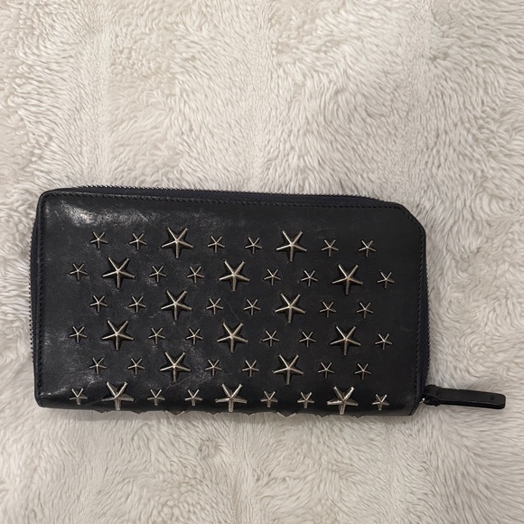 Jimmy Choo Navy Zip Wallet - Picture 2 of 9